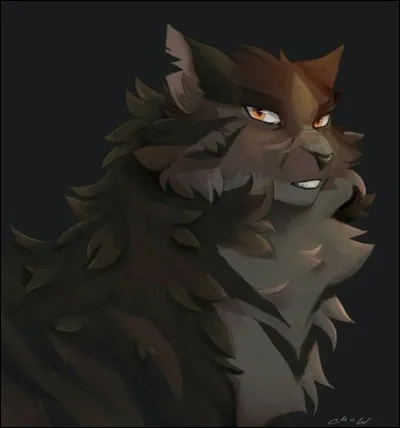 Lequel de ses chatons le rejoint dans la Forêt Sombre à sa mort ?