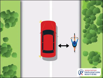 Quelle est la distance minimale à respecter entre votre véhicule et un cycliste lorsque vous le dépassez en campagne ?