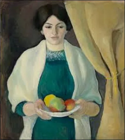 Lequel de ces trois expressionnistes a croqué son épouse dans ce tableau intitulé ''Portrait aux pommes'', en 1909 ?