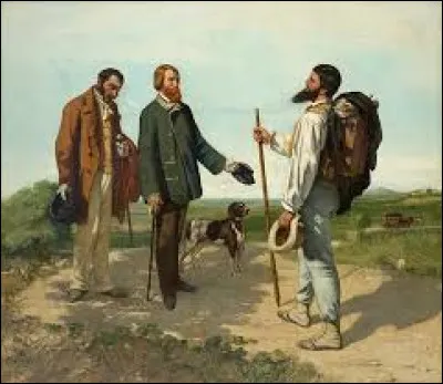 En quelle année Gustave Courbet a-t-il peint son tableau intitulé "Bonjour Monsieur Courbet" ?