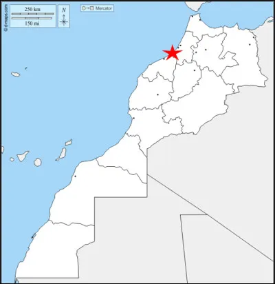 Quelle ville marocaine est désignée par cette étoile ?