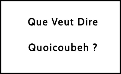 Qui a fait une chanson sur "Quoicoubeh" ?