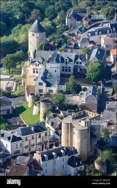 De nos jours, le château des ducs de la Trémoille abrite un musée et une école d'art plastique. Situé dans l'appellation viticole "Anjou" au nord des Deux-Sèvres, dans quelle ville se dresse-t-il ?