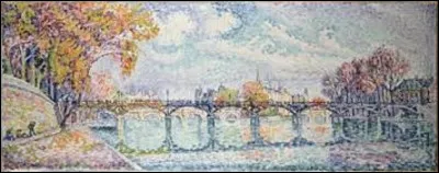 Parmi ces trois pointillistes, lequel a réalisé ce tableau nommé ''Le Pont des Arts'', en 1928 ?