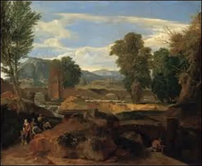 Lequel de ces trois membres de l'école de Barbizon a réalisé cette toile intitulée ''Paysage romain avec le pont'' ?