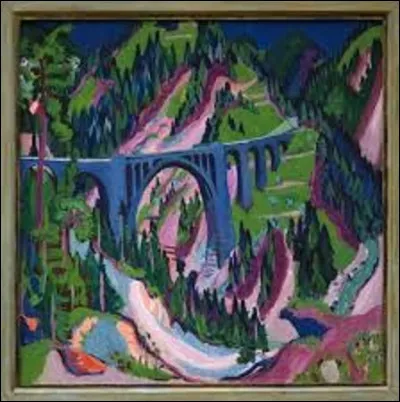 Parmi ces trois expressionnistes, lequel a exécuté cette toile intitulée ''Le Pont près de Wiesen'', appelé également ''Le Viaduc de Wiesen'', en 1926 ?