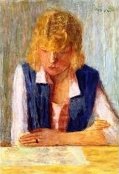 De ces trois nabis, lequel a réalisé cette peinture, vers 1947, intitulée ''Blond au gilet'' ?