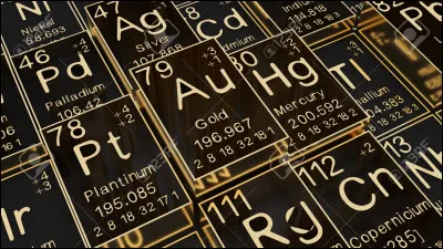 Quel est le symbole chimique de l'or ?