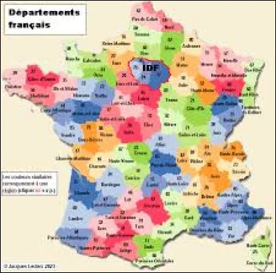 La France métropolitaine compte combien de départements ?