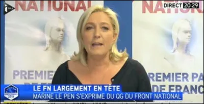 En quelle année le FN est-il arrivé en tête aux élections européennes ?