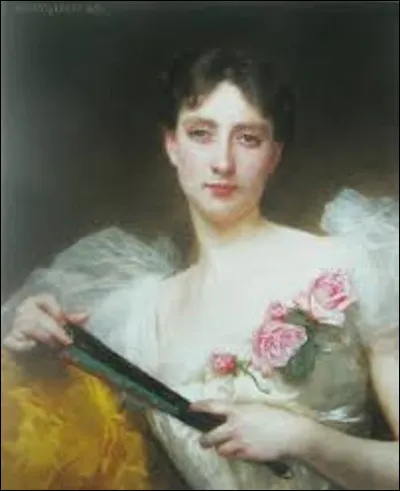 En 1895, quel académique a immortalisé cette femme dans son tableau intitulé ''Portrait de Mademoiselle F.A'', appelé aussi ''Jeune fille à l'éventail'' ?