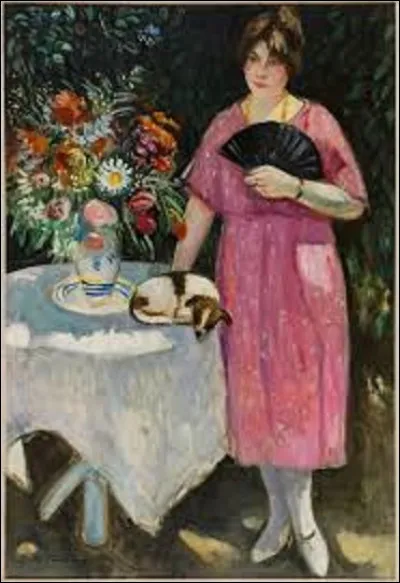 Parmi ces trois fauvistes, lequel a réalisé, en 1919, cette toile intitulée ''Femme à l'éventail'' ?