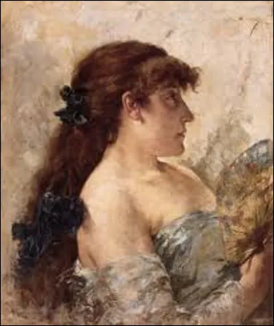 A quel pointilliste doit-on cette peinture intitulée ''La Dame à l'éventail'', en 1881 ?