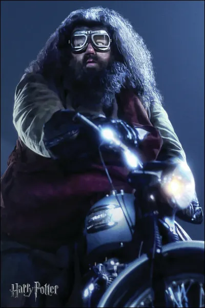 À qui appartient la moto qu'emprunte Hagrid dans le 1 ?