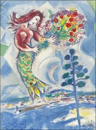 Quel peintre d'origine biélorusse est l'auteur de ce tableau intitulé ''La Sirène au pin'' ?