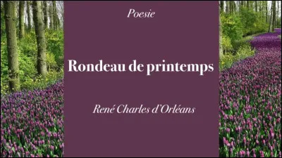 Un rondeau est un poème de treize vers.