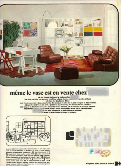 Quelle marque de mobilier français garantissait ses meubles pour longtemps, daprès son slogan ?