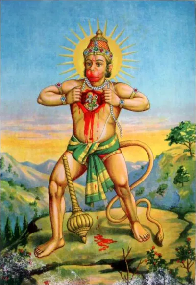 Quelle divinité n'est pas un singe parmi celles-là ?