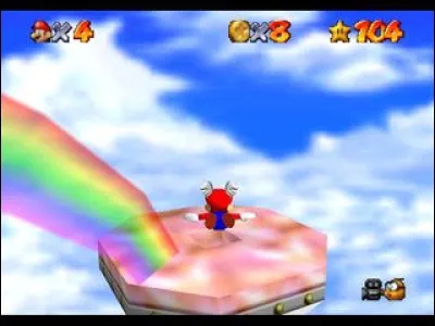 Où se trouve le champignon 1Up au-delà de l'arc-en-ciel ?