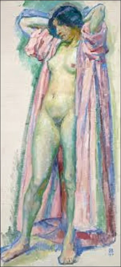 Datant de 1910, ''Femme au peignoir rose'' est une toile pointilliste. Quel peintre a exécuté cette toile ?