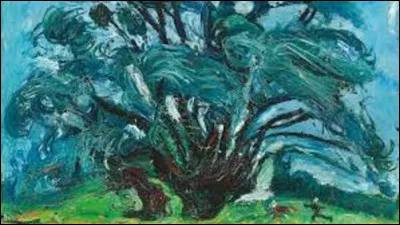 Quel membre de l'École de Paris a réalisé ce tableau intitulé ''Un Arbre avant l'orage'' ?
