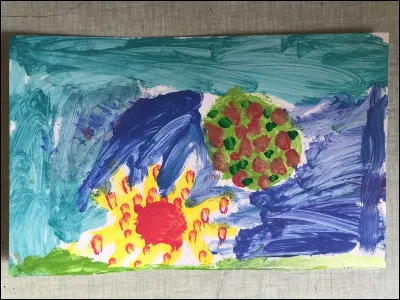 P'paaa, P'paaa, Papaaaaa, regarde, regarde les ratapenades, il y en a beaucoup.... De quoi parle le bambin ?