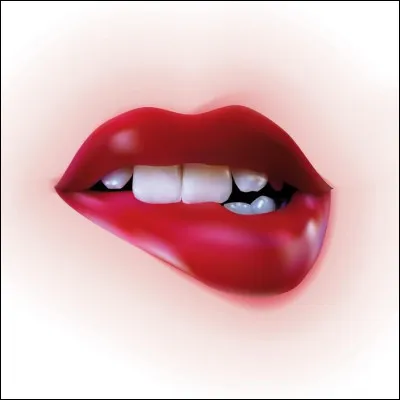 Quel adjectif se rapporte aux lèvres ?