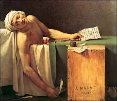 En 1693, Marat est assassiné chez lui par Charlotte Corday.