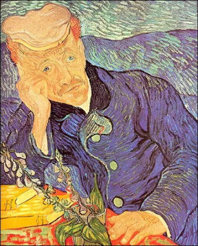 Qui l'auteur de ce tableau intitulé ''Portrait du docteur Gachet avec branche de digitale'' ?
