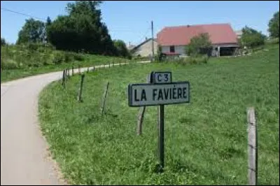 Petit village Jurassien de 32 habitants, La Favière se situe dans l'ex région ...