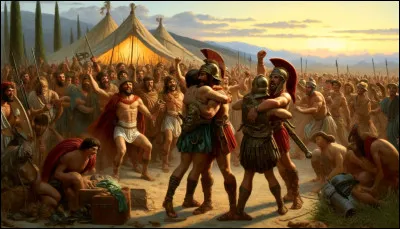 Comment les troupes grecques réagirent-elles à l'annonce d'Agamemnon ?