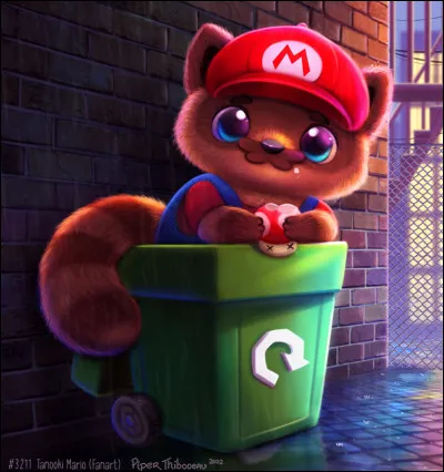 Quel effet a la feuille tanuki dans "Mario" ?