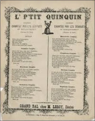 En Picard, « Dors min p'tit Quiquin, min p'tit pouchin, min gros rogin... », qui a écrit cette célèbre chanson ?