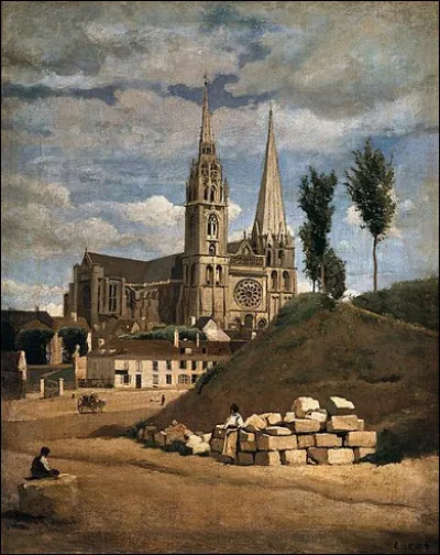 Quel peintre est l'auteur de ce tableau représentant la cathédrale de Chartres ?