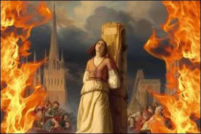 Quelle femme célèbre dans l'histoire de France a été brûlée sur un bûcher ?