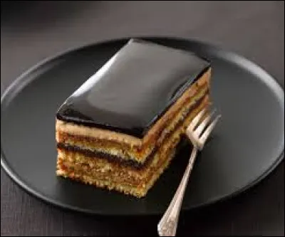 Quel est le nom de cette pâtisserie au chocolat et café ?