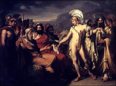 Nestor, un des chefs grecs, prononça un discours important pour encourager ses troupes. Que dit-il ?