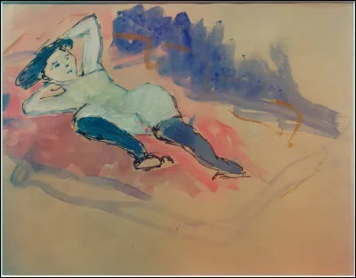 Qui a peint "H&eacute;l&egrave;ne aux bas bleus" ?