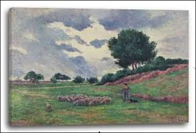 De ces trois pointillistes, lequel a réalisé ce tableau nommé ''Troupeau de moutons'' ?