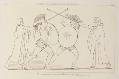 Avant de se séparer à la tombée de la nuit, que firent Ajax et Hector pour montrer leur respect mutuel après leur combat acharné ?