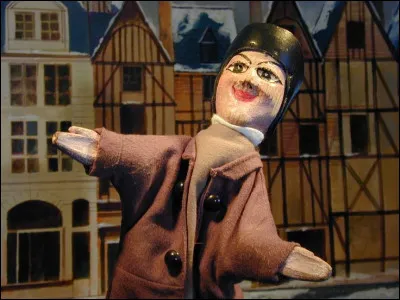Quelle est cette marionnette à gaine en G d'origine française, créée à Lyon en 1808 ?