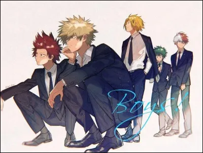 Quel garçon préfères-tu dans la classe ? (Je ne mets pas Katsuki car parmi les filles de Seconde A, aucune ne l'apprécie.)