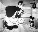Voici Peg leg Pete, d'abord reprsent comme un chat qui avait une jambe de bois, son physique a volu et fut modofi par Floyd Gottfredson, il a chang de nom mais est rest l'ennemi de Mickey, c'est