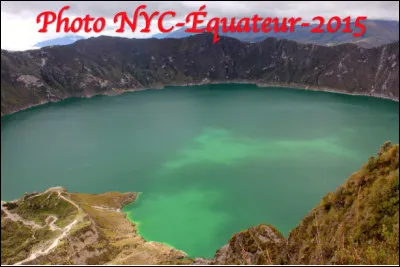 Quel est ce volcan en Q d'Équateur culminant à 3 914m, foyer d'un lac de cratère, un site au charme authentique et sauvage ?