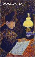 Quel peintre pointilliste a r�alis� 'Femme lisant' ?