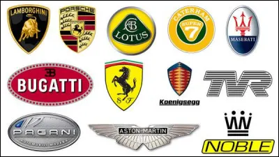 Quelle est la couleur de fond du logo Ferrari ?