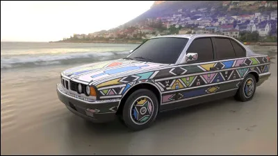 De quelle inspiration est cette voiture dessinée en 1991 par Esther Mahlangu ?