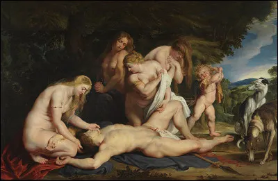 A qui doit-on cette toile intitulée "La Mort d'Adonis" ?