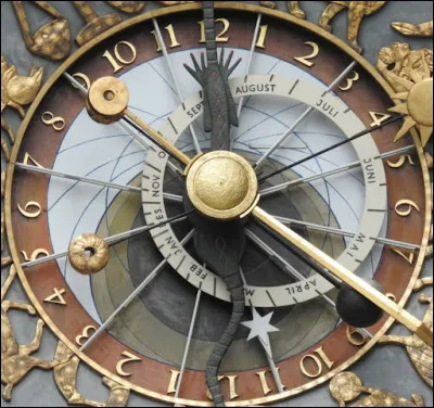 A quoi sert l'aiguille du dragon, présente sur certaines horloges astronomiques ?