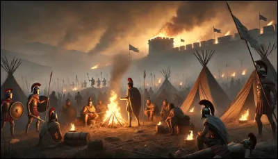 Alors que la nuit tombait et mettait temporairement fin aux combats, que firent les Troyens ?